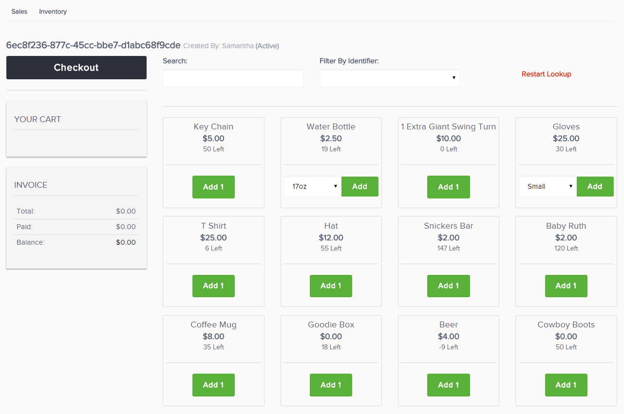 Item Sales in The Flybook